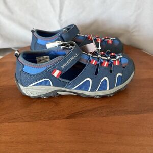 Merrell Hydro H20 ‎ Hiker Sport Water Sandals Boys Size 2 Navy Cobalt NEW